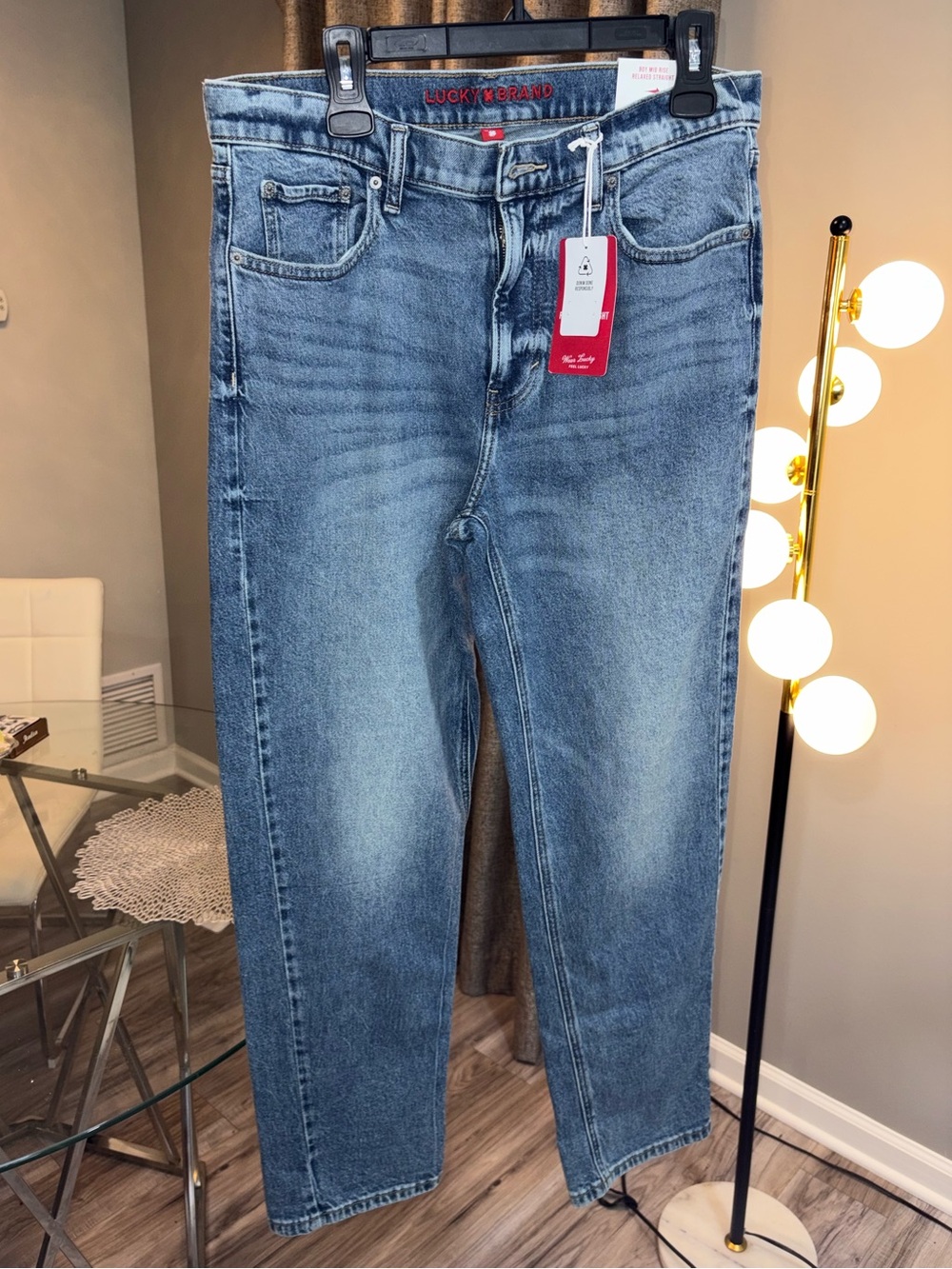 Lucky Brand Slim Straight Jeans in Faded Blue